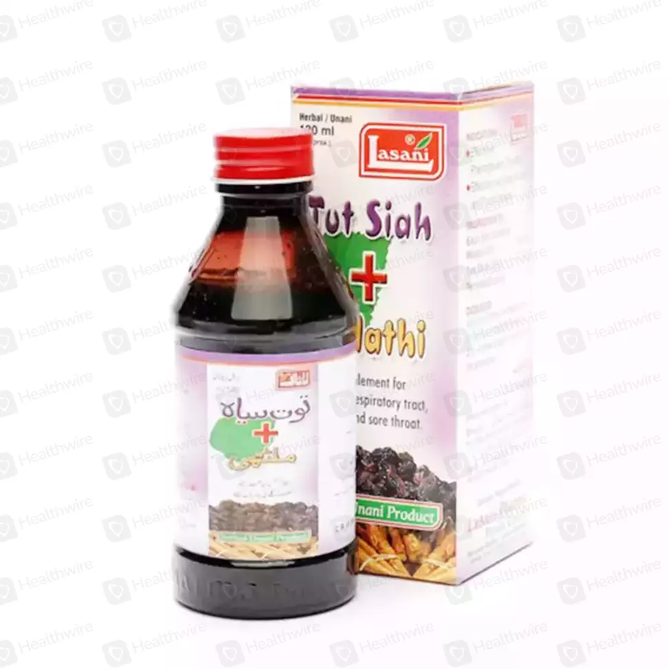 Lasani Tut Siah Plus Mulathi (120Ml)