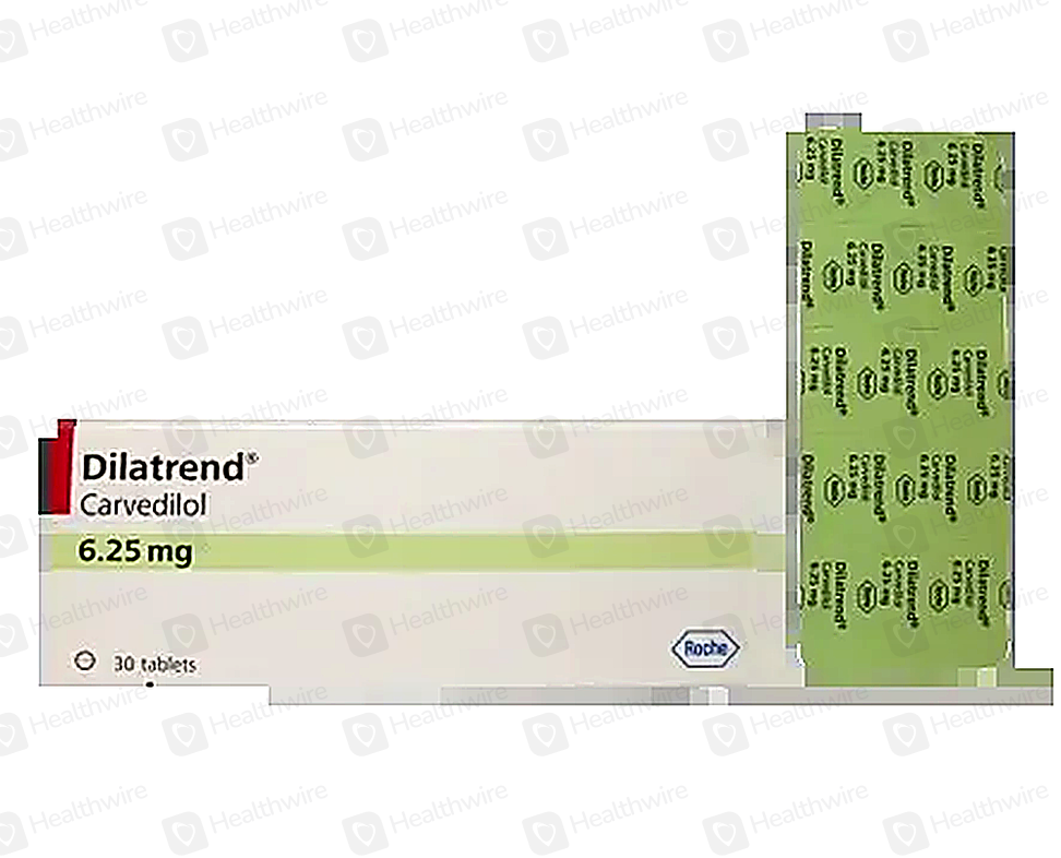 Dilatrend (6.25Mg) 10 Tablets