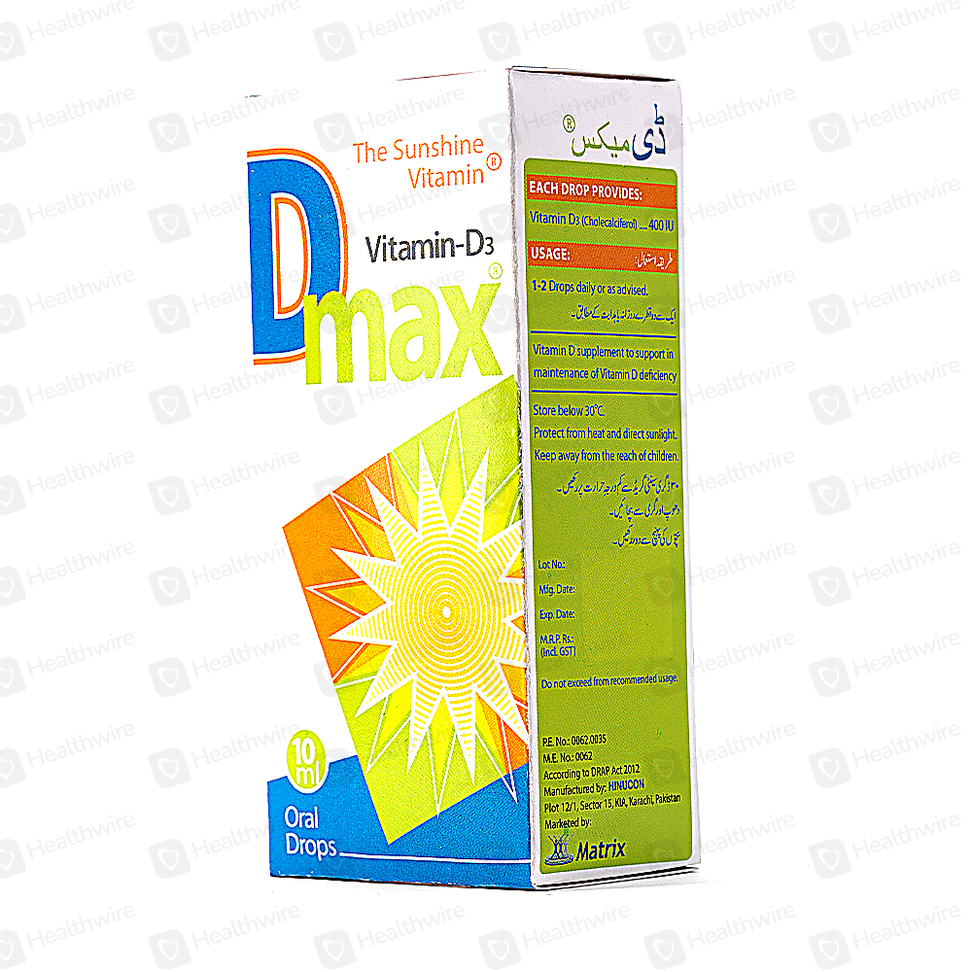 Dmax (400Iu) 10Ml Oral Drops