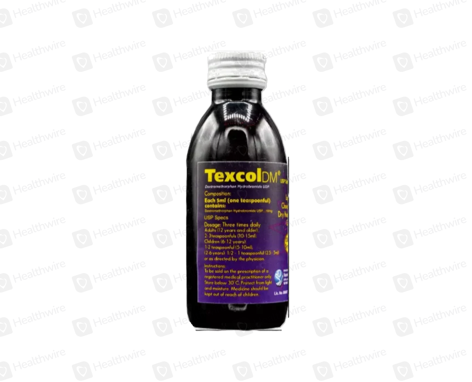 Texcol Dm (10Mg/5Ml) 120Ml Syrup
