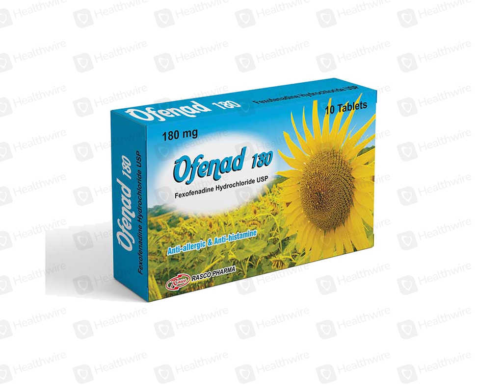 Ofenad 180Mg 10 Tablets
