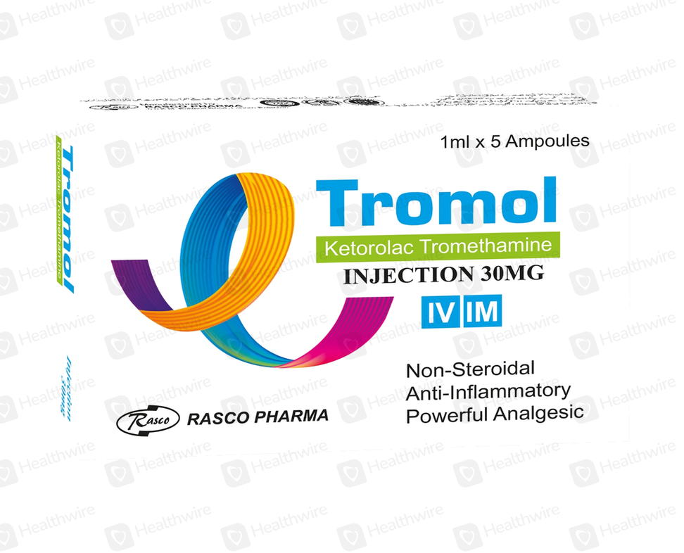 Tromol (30Mg) 5 Ampoule Injections