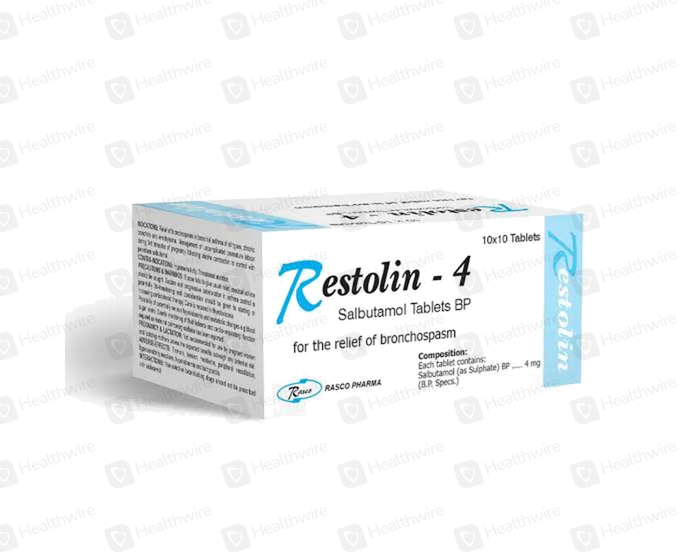 Restolin (4Mg) 100 Tablets