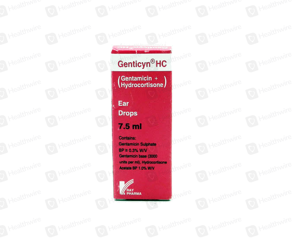 Genticyn Hc (0.3/1%) 7.5Ml Ear Drops