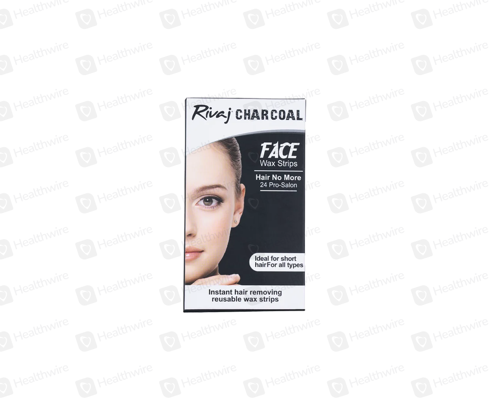 Rivaj Face Wax Strips Charcoal