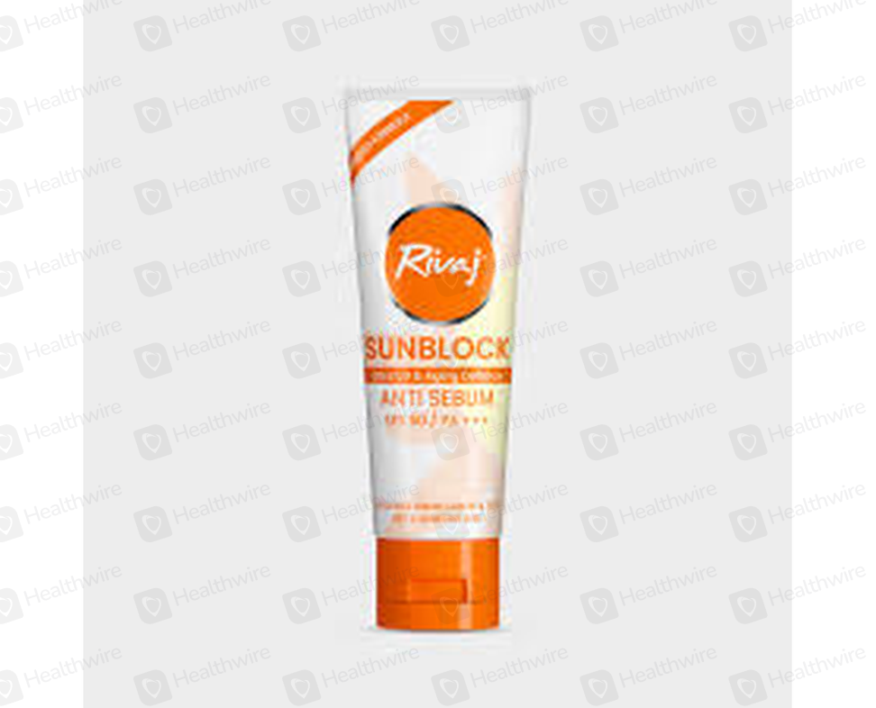 Rivaj Anti Sebum Sunblock Spf 60 (40Ml)