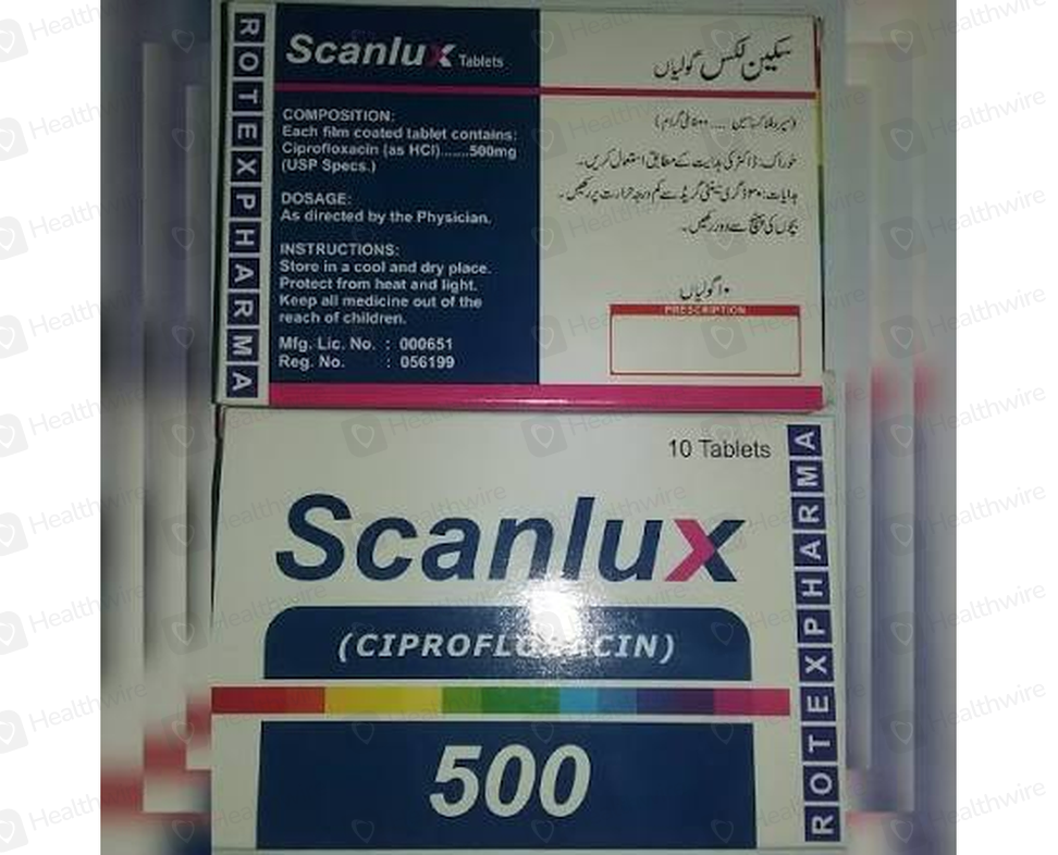Scanlux 500Mg 10 Tablets