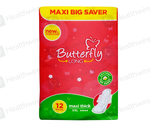 Butterfly Long Maxi Thick (Xxl) 12Pc