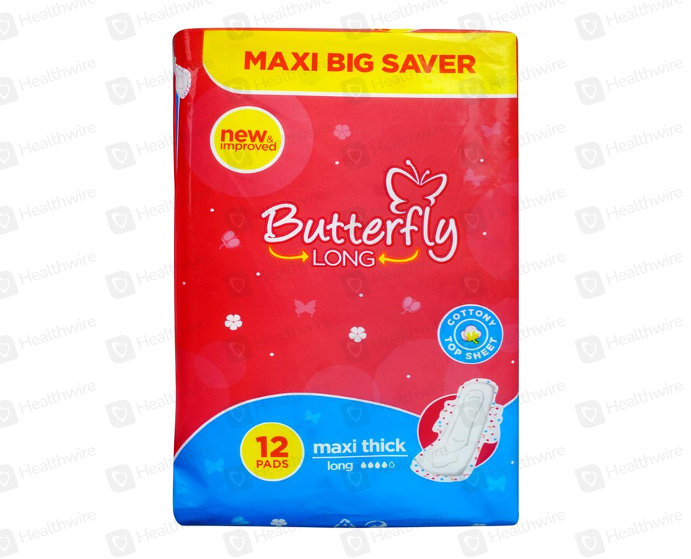 Butterfly Long Maxi Thick (L) 12Pc