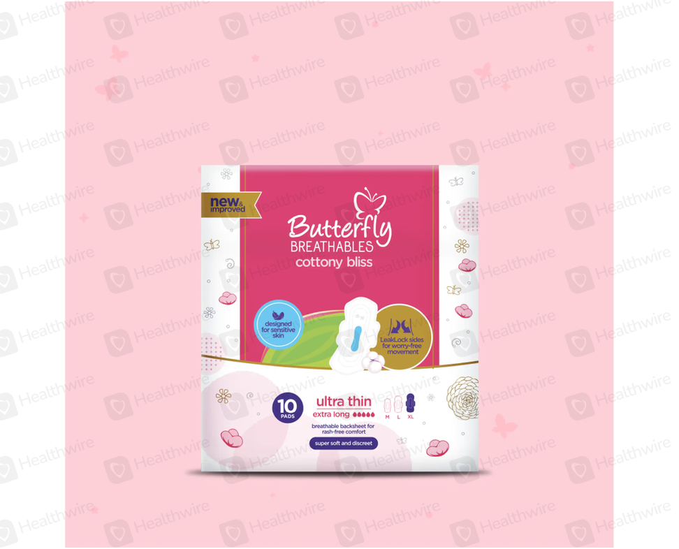 Butterfly Breathable Ultra Thin Cottony 10Pcs