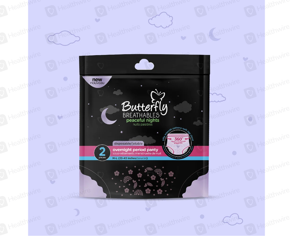 Butterfly Breathless Overnight Period Panty 2Pcs