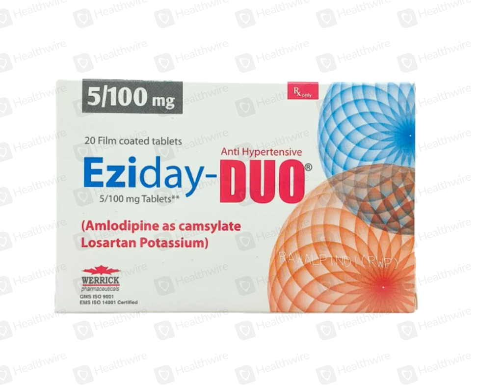 Eziday-Duo (5/100Mg) 20 Tablets