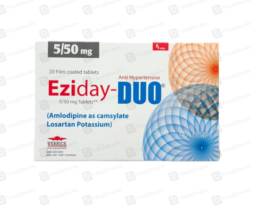 Eziday-Duo (5/50Mg) 20 Tablets