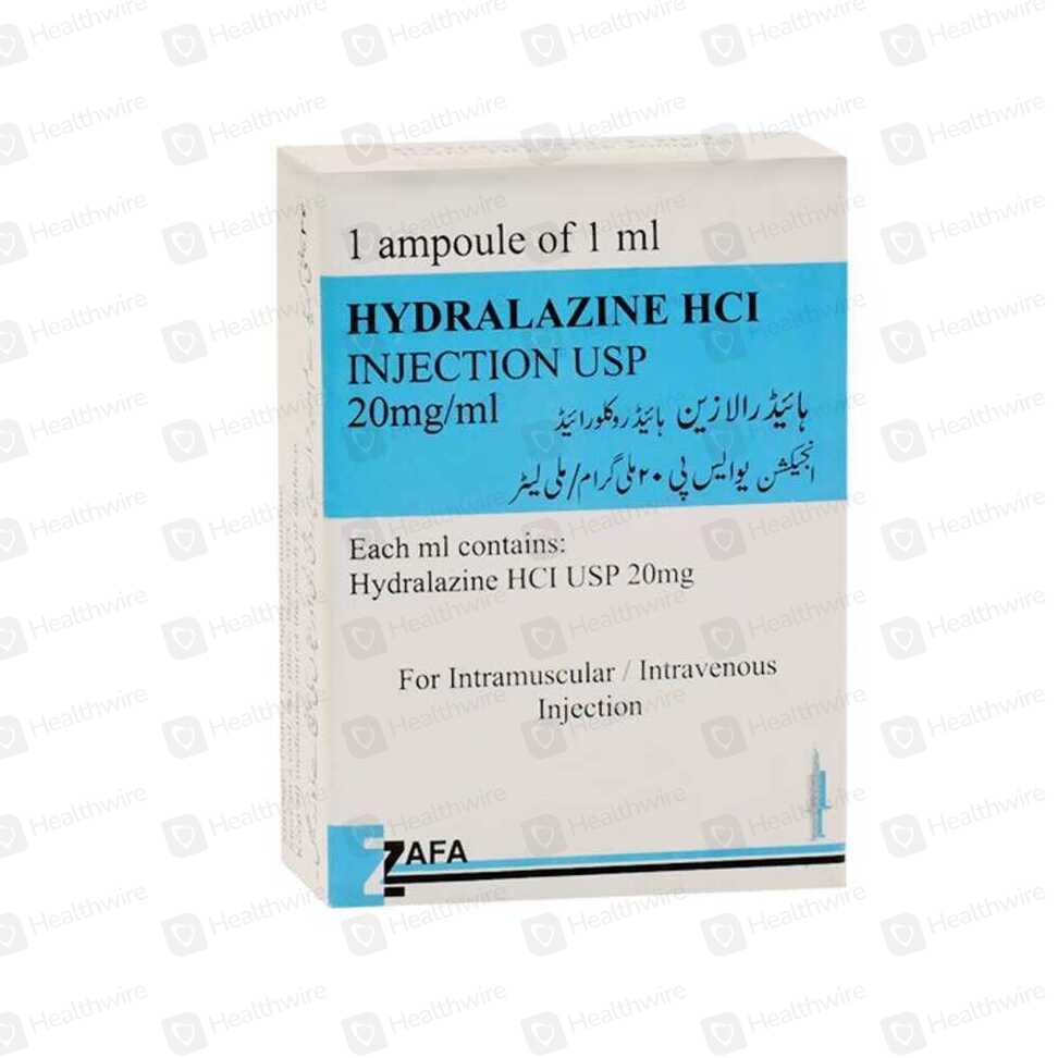 Hydralazine Hcl (20Mg/Ml) 1 Ampoule Injection