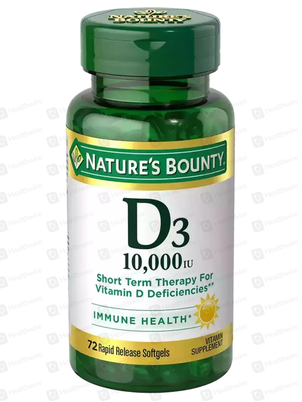 Nature'S Bounty D3 (250Mcg/10000Iu) 72 Softgels