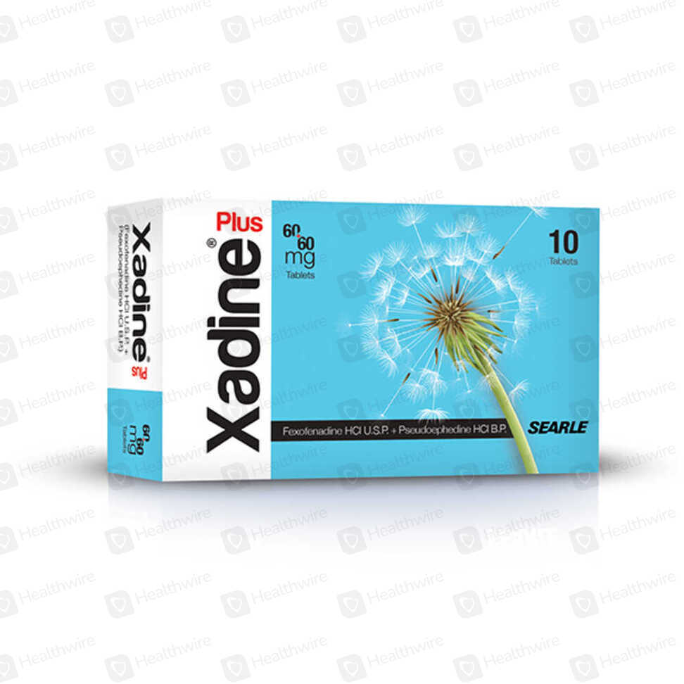 Xadine Plus (60/60Mg) 10 Tablets