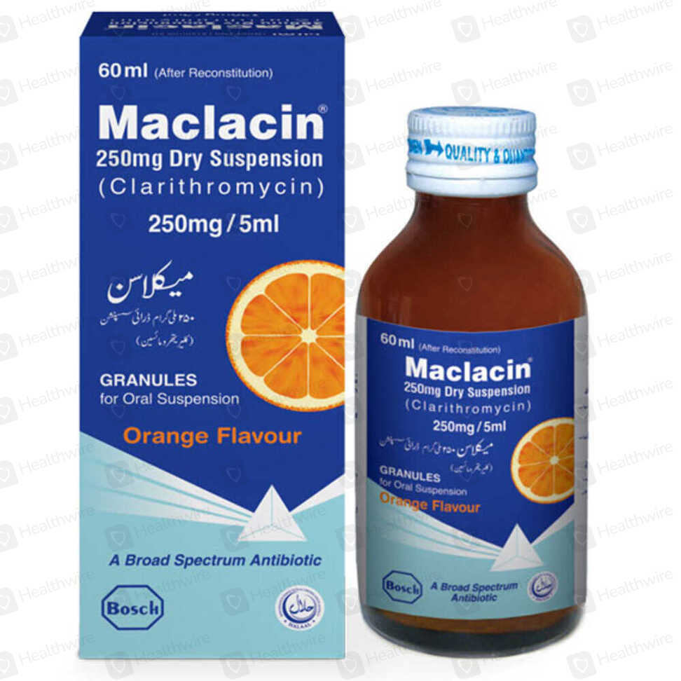 Maclacin (250Mg/5Ml) 60Ml Suspension