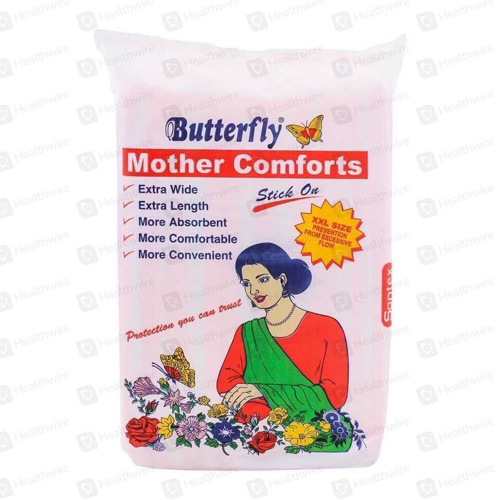 Butterfly Mother Comforts (L) 10 Sanitary Pads