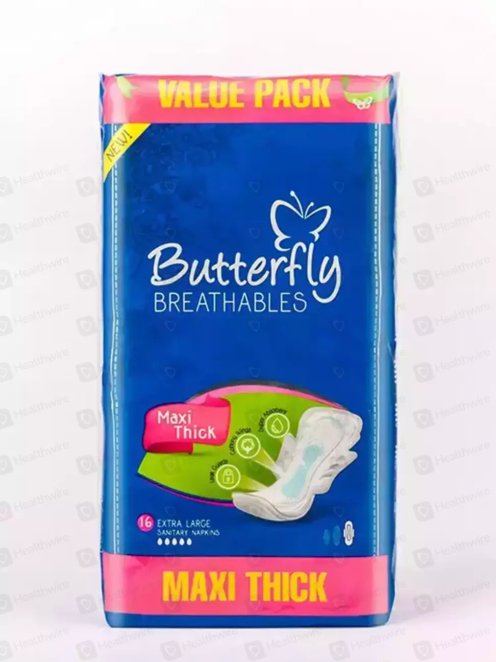 Butterfly Breathable Maxi Thick Large 10 Pads