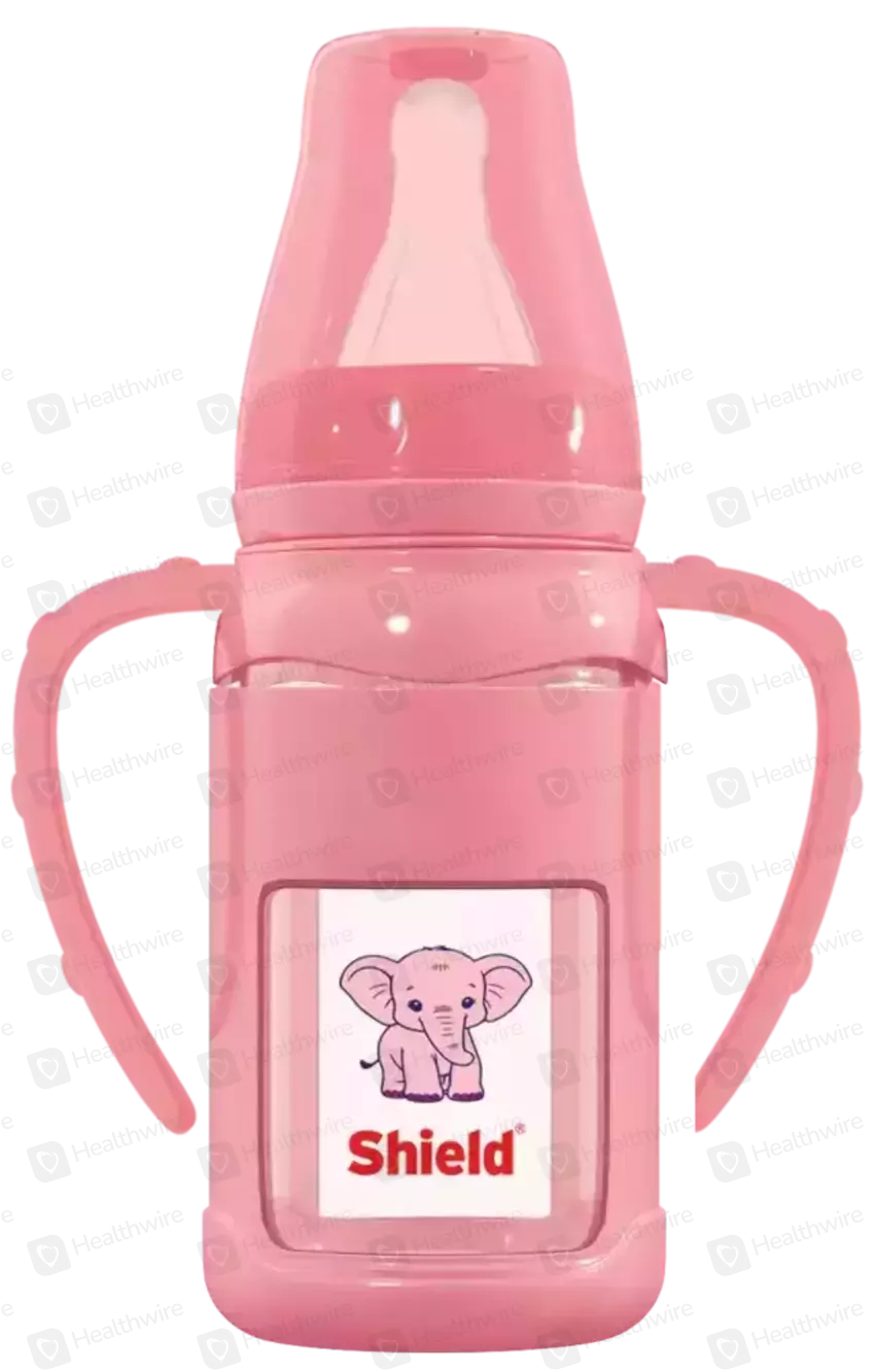 Shield Baby (Large) Glass Feeder With Rubber Cover