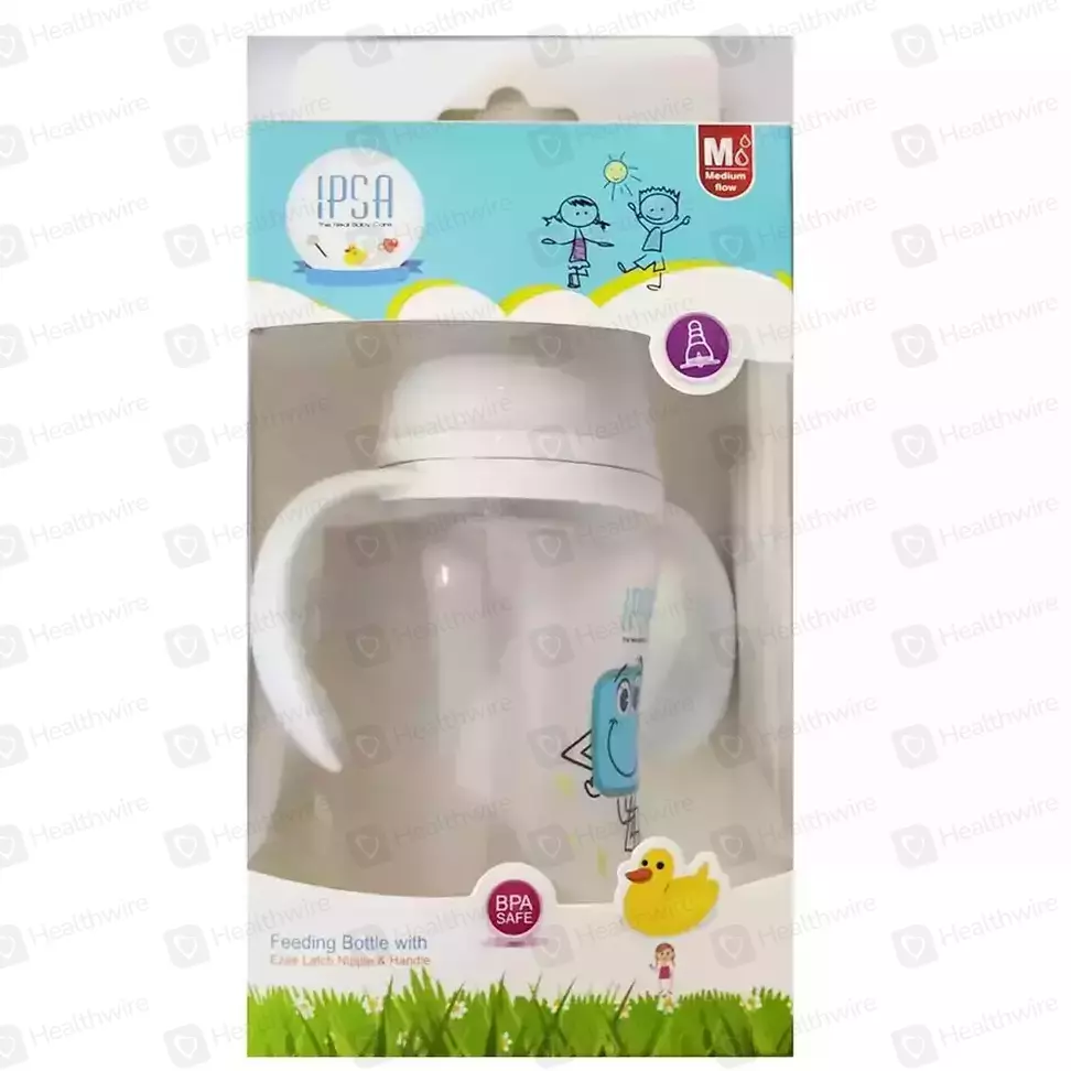 Ipsa (Feeding Bottle With Handle-803) 240Ml Baby Feeder