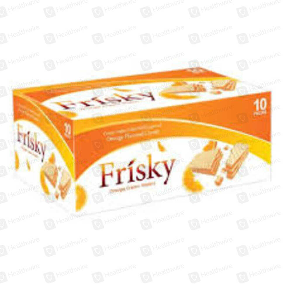 Frisky Orange Wafers 10 Packs