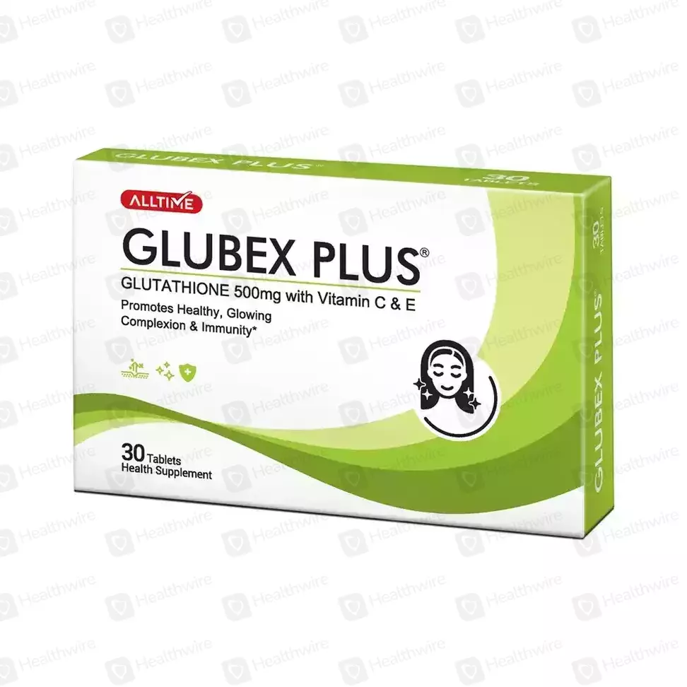Glubex Plus (Glutathione 500mcg) 30 Tabs
