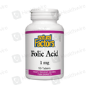 Natural Factors Folic Acid (1Mg) 90 Tablets