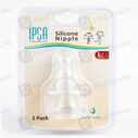Ipsa Wide Neck Silicon Nipple (Large) 2 Pack
