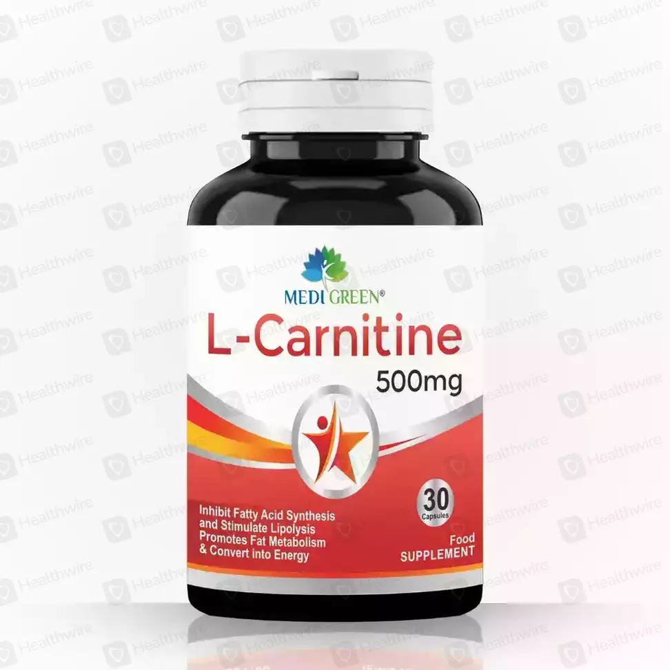 Medi Green L Carnitine (500Mg) 30 Capsules
