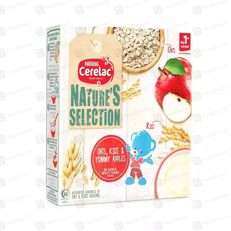 Nestle Cerelac Nature'S (Oats, Rice & Yummy Apples) 175G Baby Cereal
