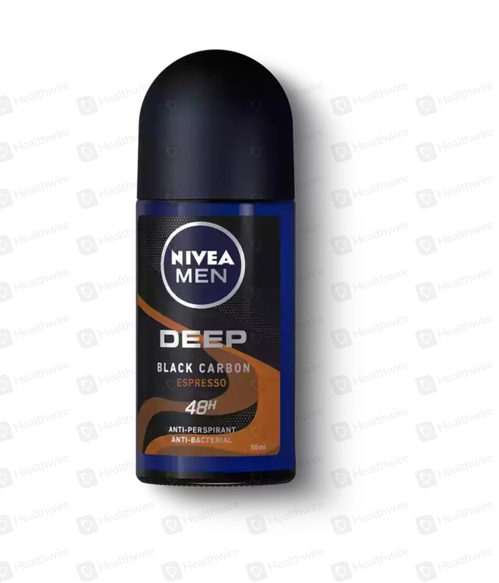 Nivea Black Charcoal Deep Espresso 50Ml Roll-On Deodorant
