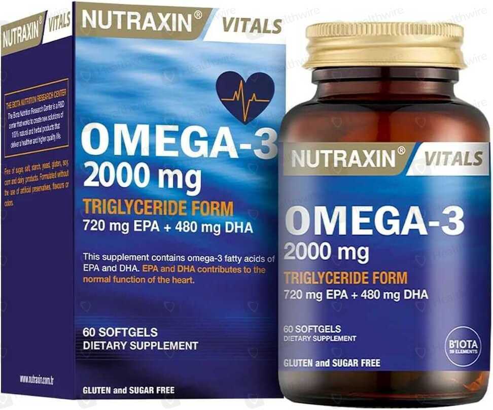 Nutraxin Omega 3 (2000Mg) 60 Capsules