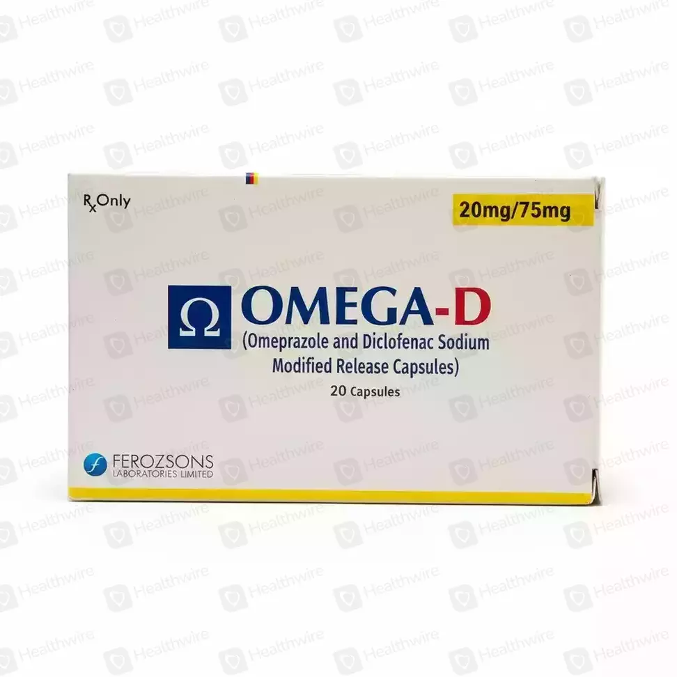 Omega-D ( 20Mg/75Mg) 20 Capsules