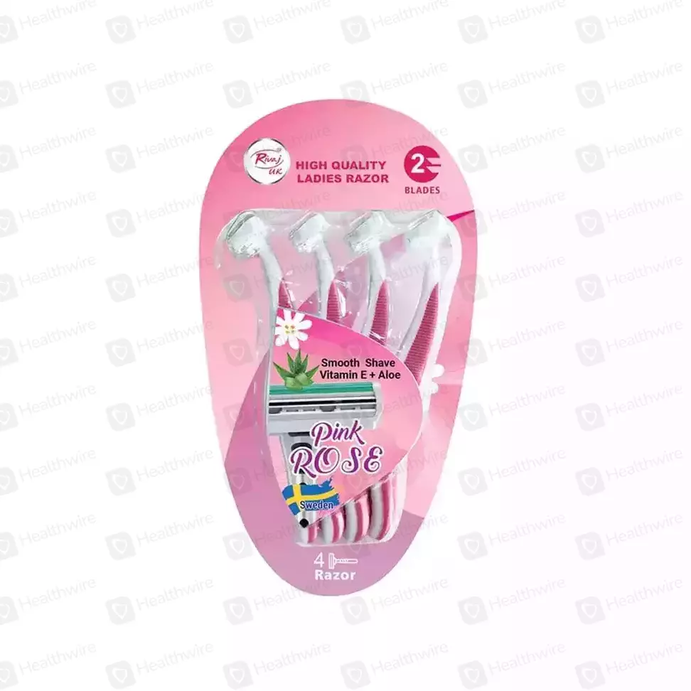 Rivaj Razors Pink Rose (2 Blades) 4Pcs