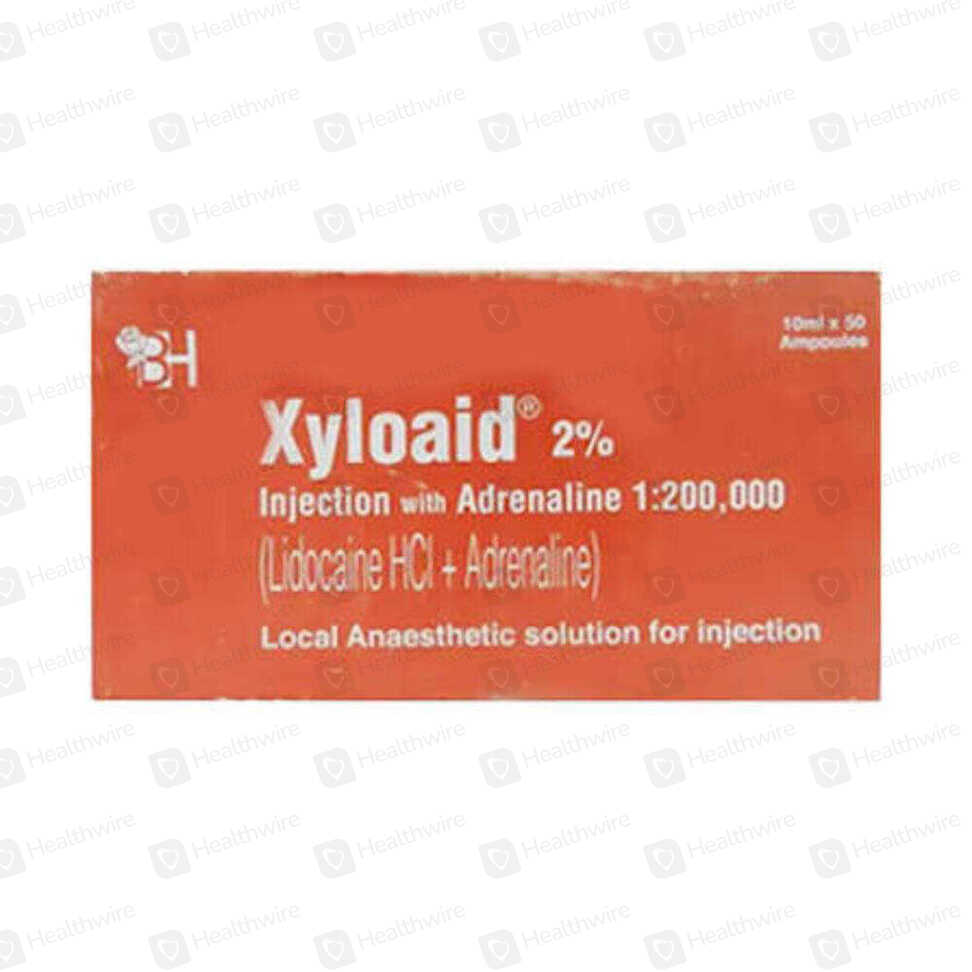 Xyloaid 2% Ad (10Ml+50Amp) Injection