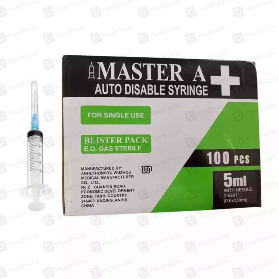 Master Syringe (5Cc) 100 Syringes