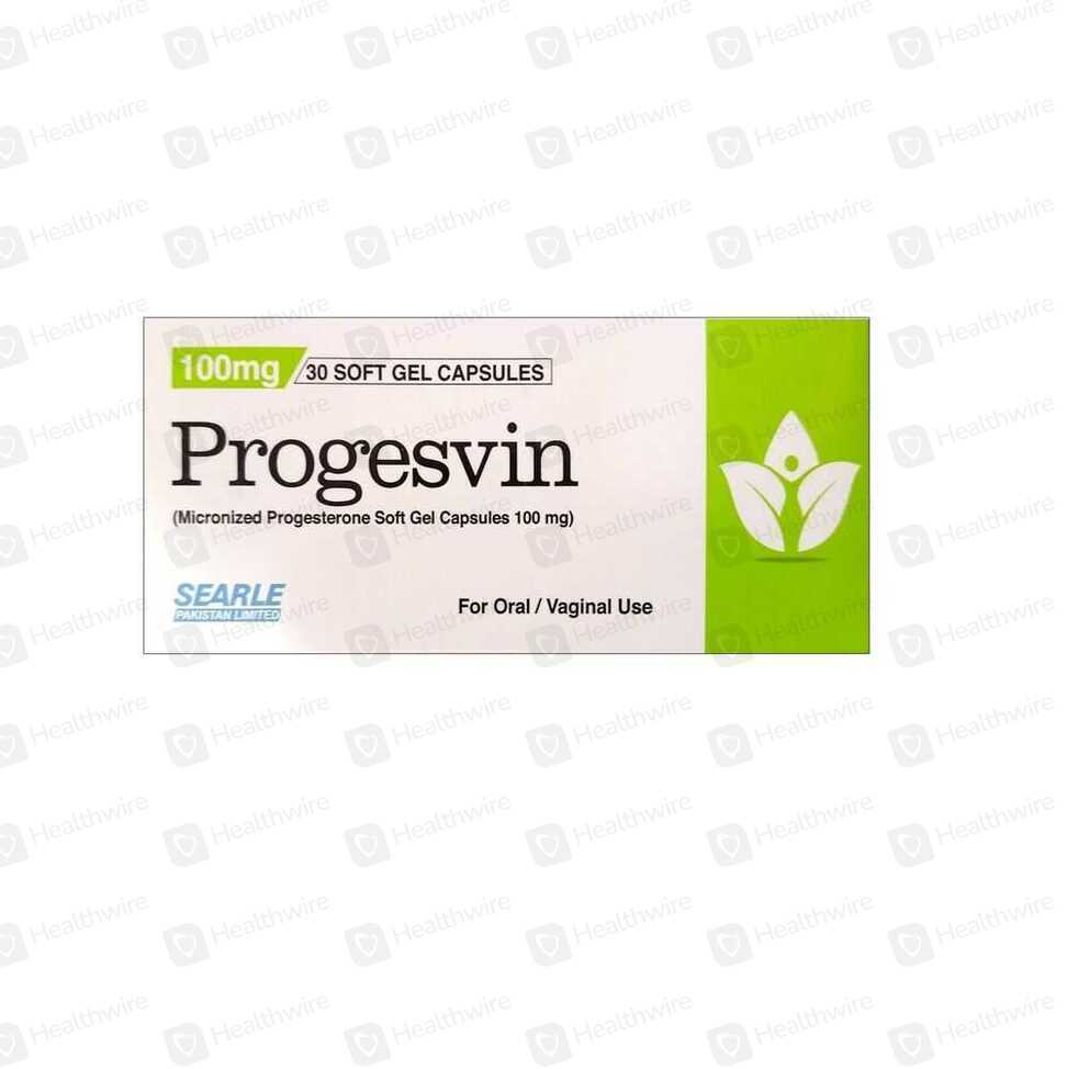 Progesvin (100Mg) 30 Soft Gel Capsules