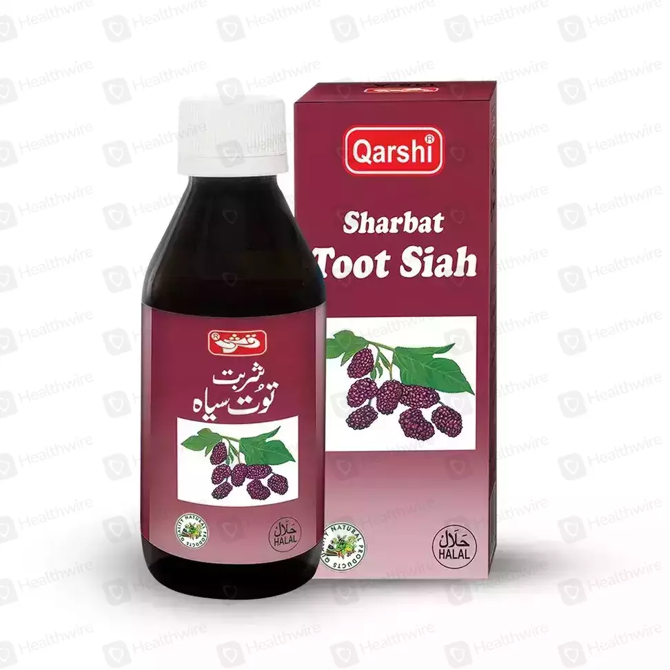 Qarshi Toot Siah Syrup 120Ml