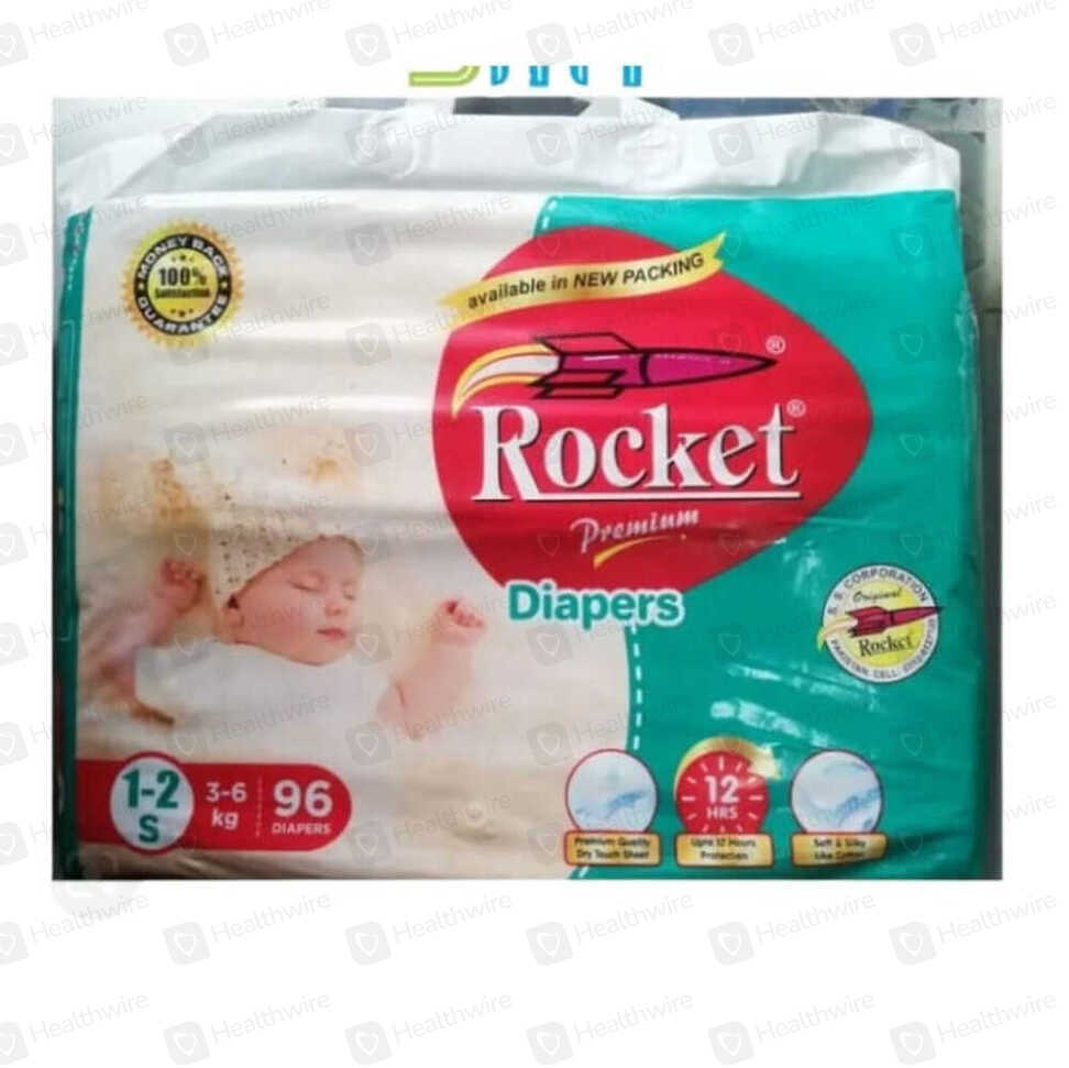 Rocket Mega Diapers Small (96X4Pcs)