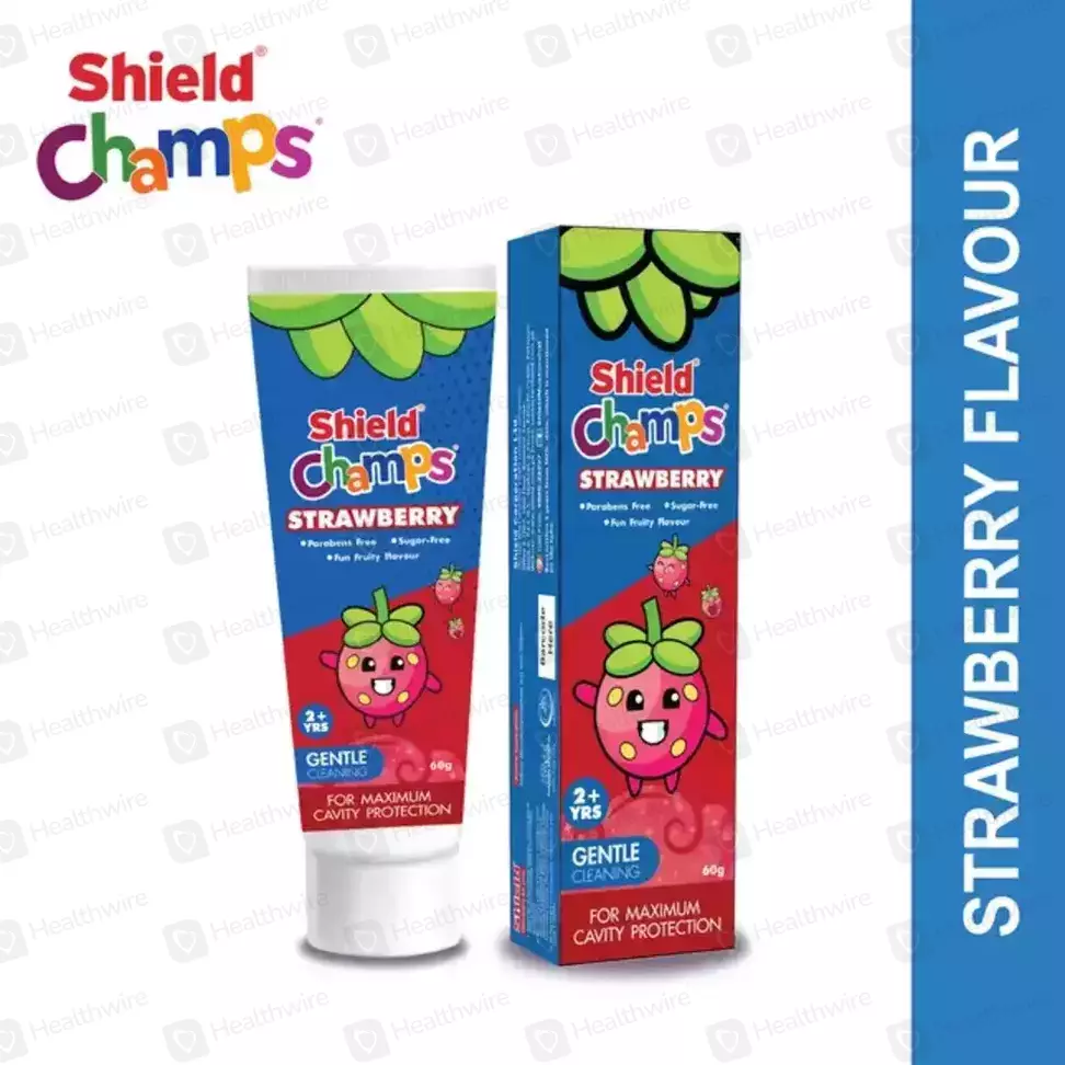 Shield Champs Strawberry (60G) Toothpaste