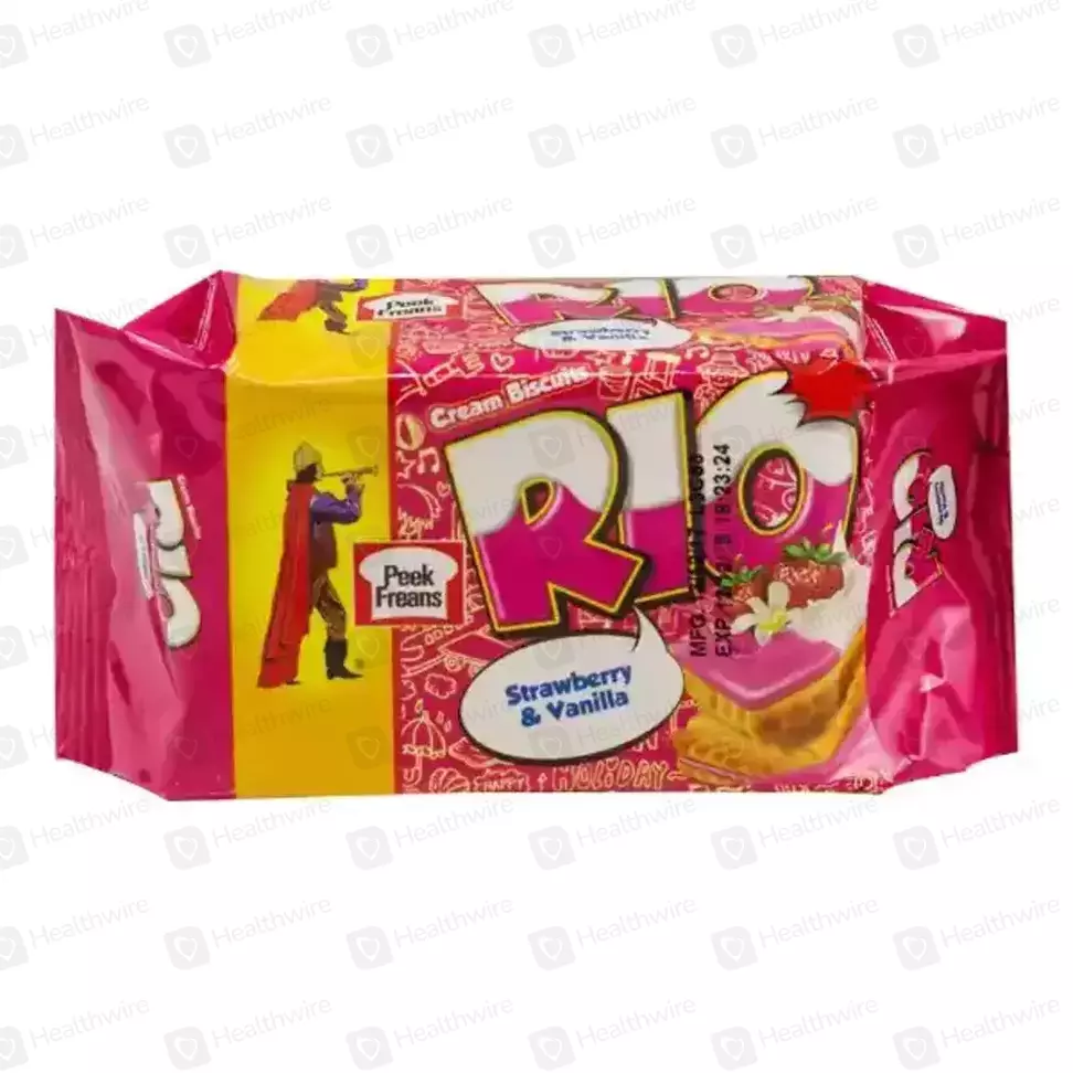 Rio Strawberry Vanilla Biscuits 80G