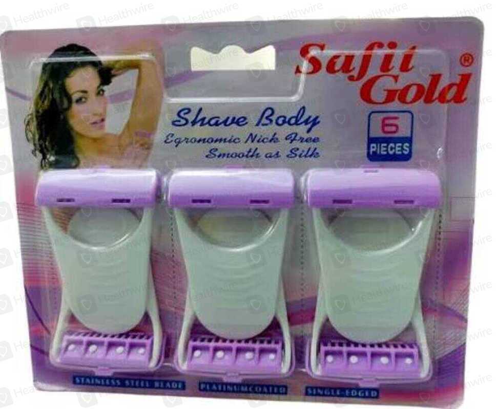 Safit Gold Lady Razors 6 Pcs