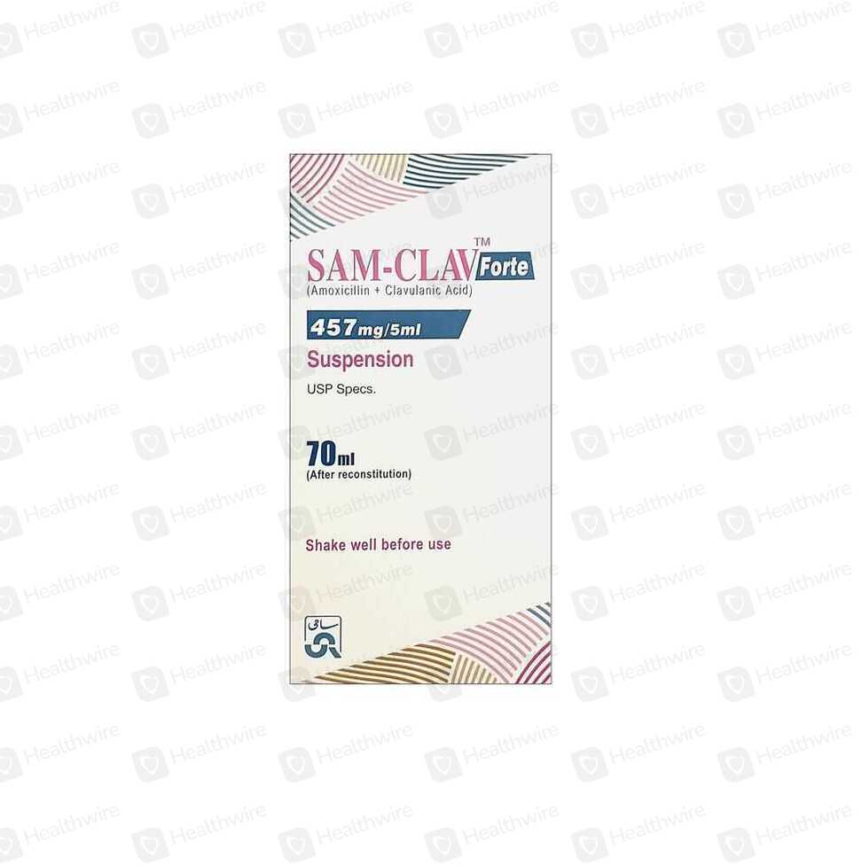 Sam Clav Forte (457Mg/5Ml) 70Ml Suspension