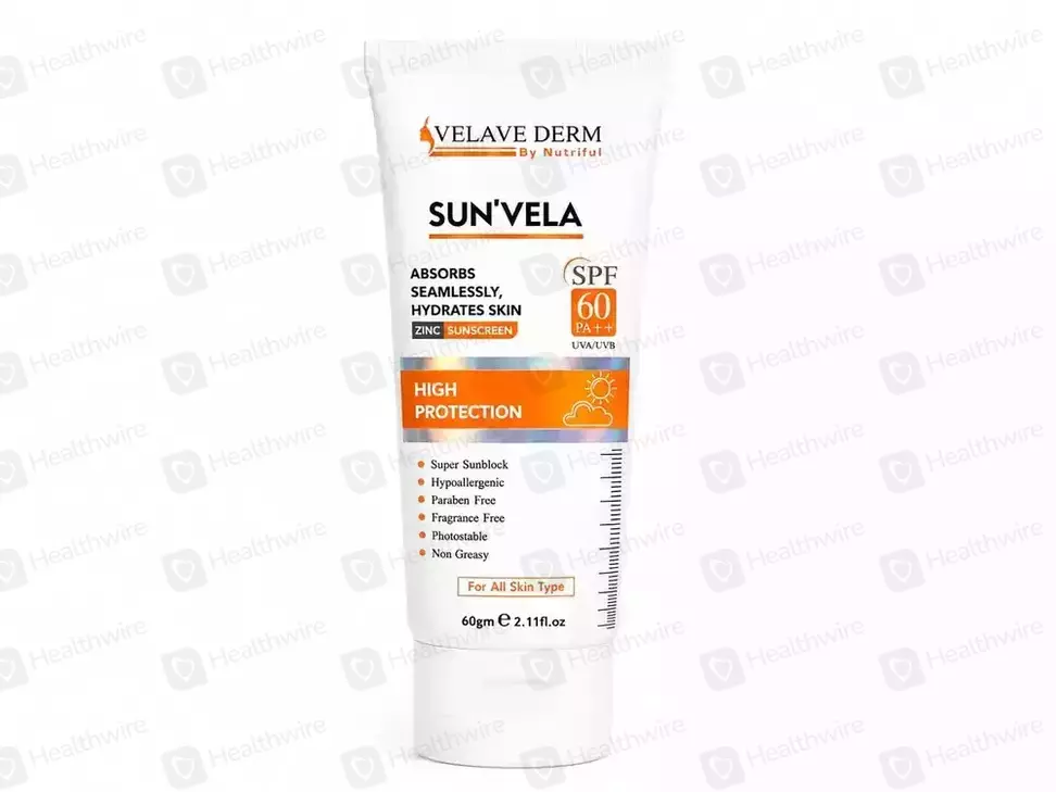 Sun Vela Sunblock Cream (SPF-60) 60Gm