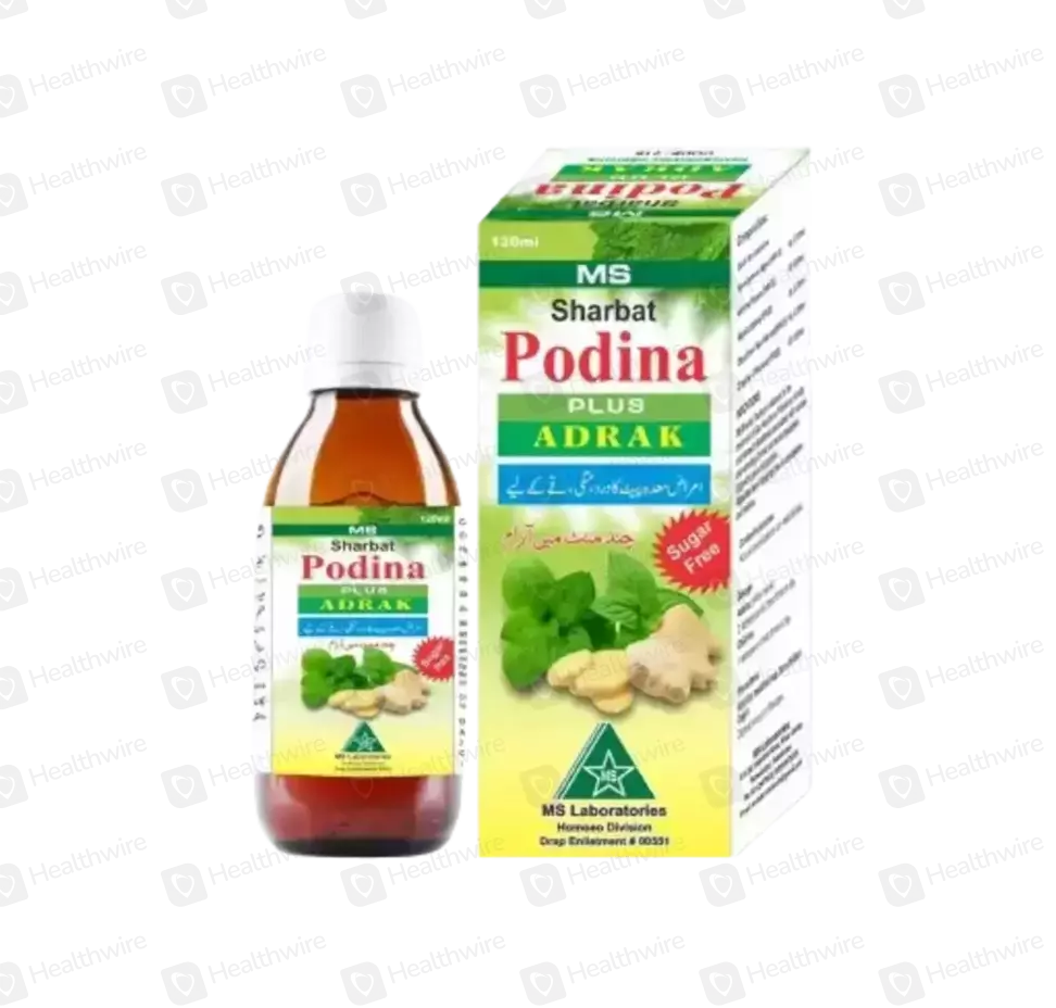 Adrak Podina Syrup 120Ml