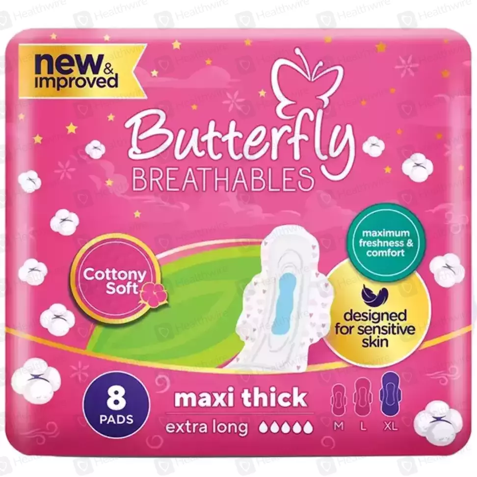 Butterfly Cottony soft  Extra long 8 pads
