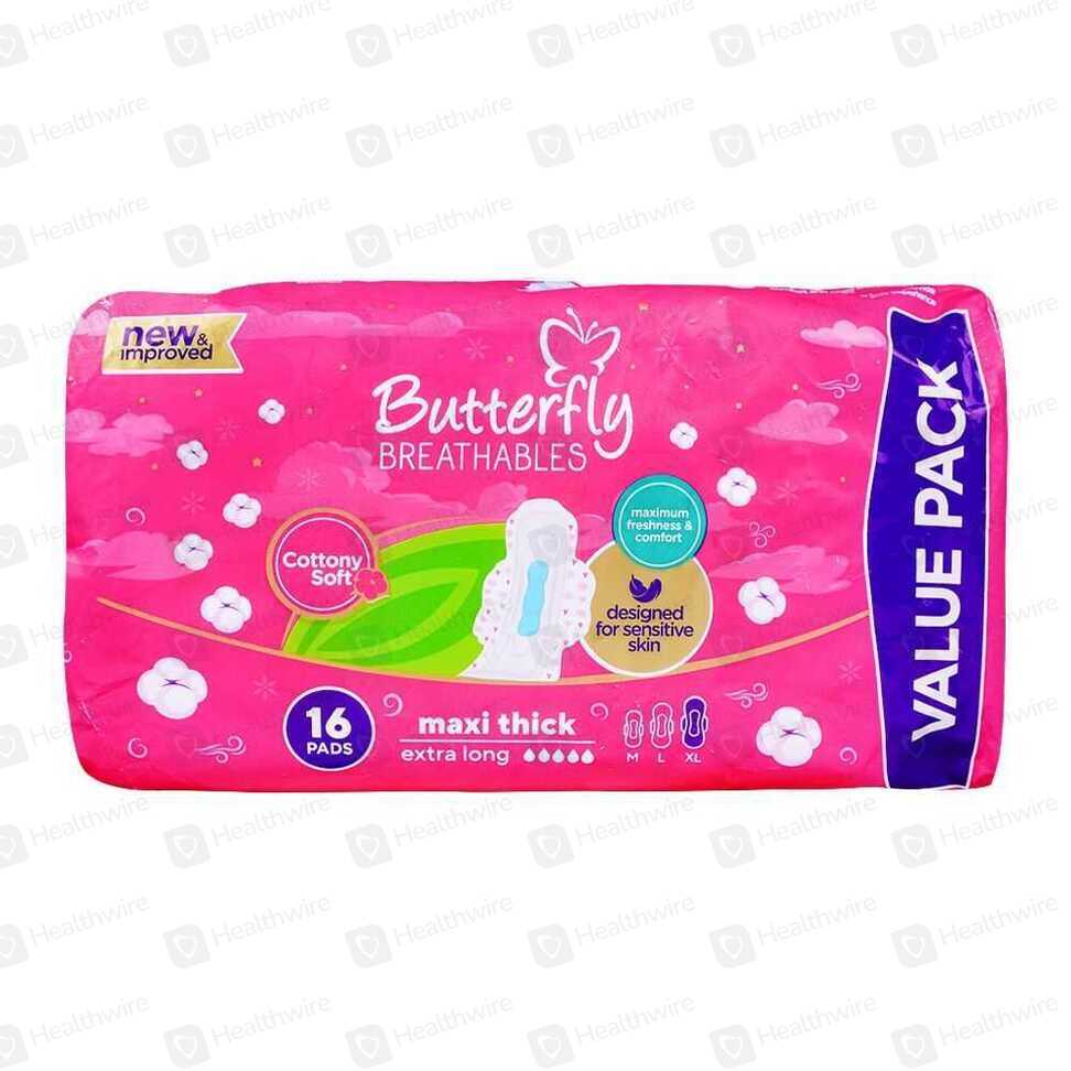 Butterfly Cottony soft Extra long 16 pads