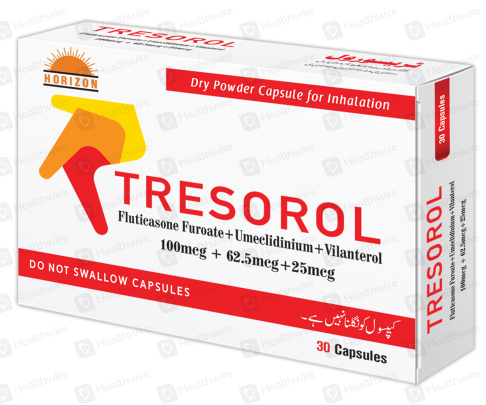 Tresorol (100/62.5/25Mg) 30 Capsules