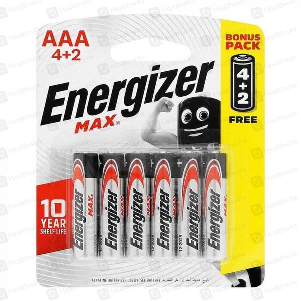 Energizer Aaa Cell (4+2) 1 Pack